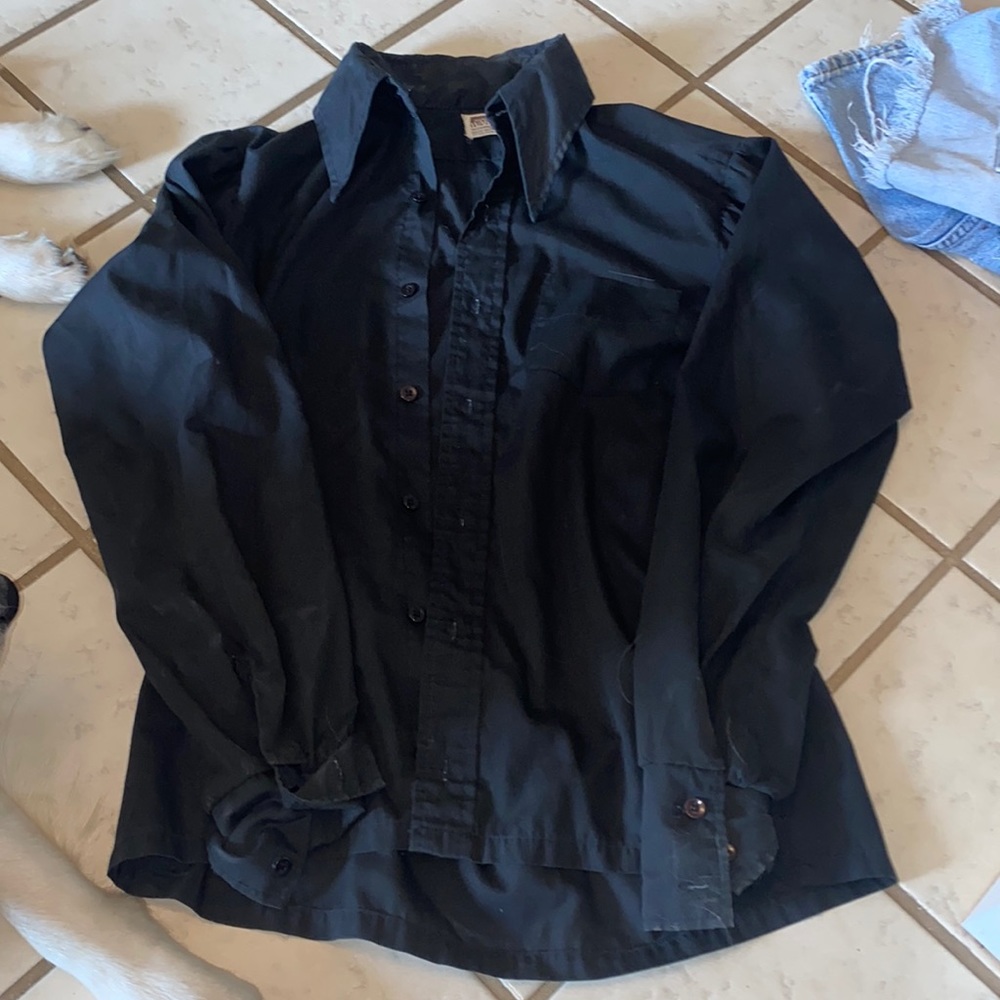 Vintage black button down